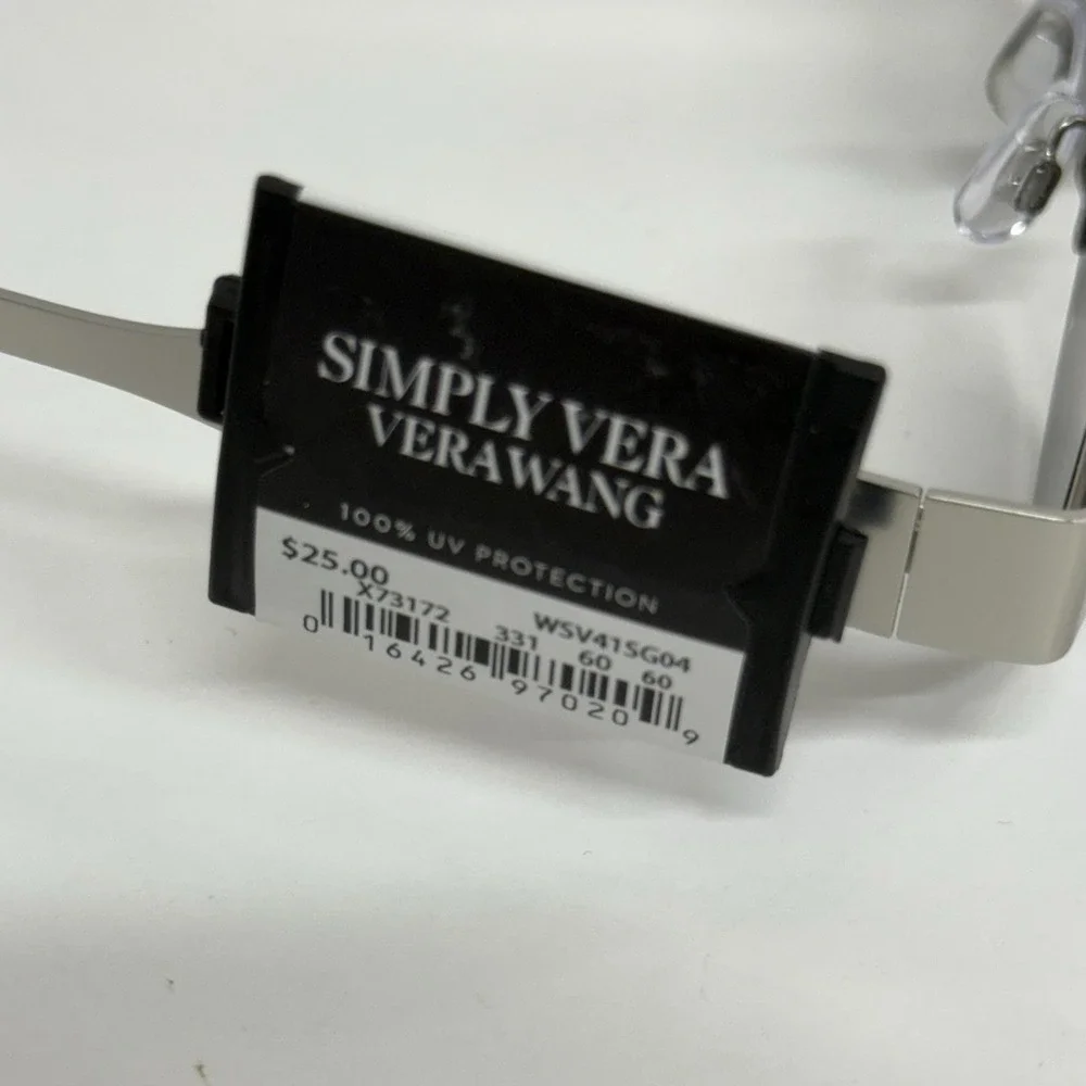 Stylish Simplyvera Vera Wang Women's Silver tone Sunglasses New